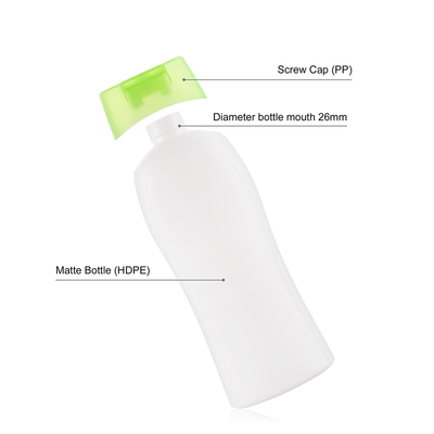 350ml Special Shape Shampoo Bottle With Flip Cap Top Packaging